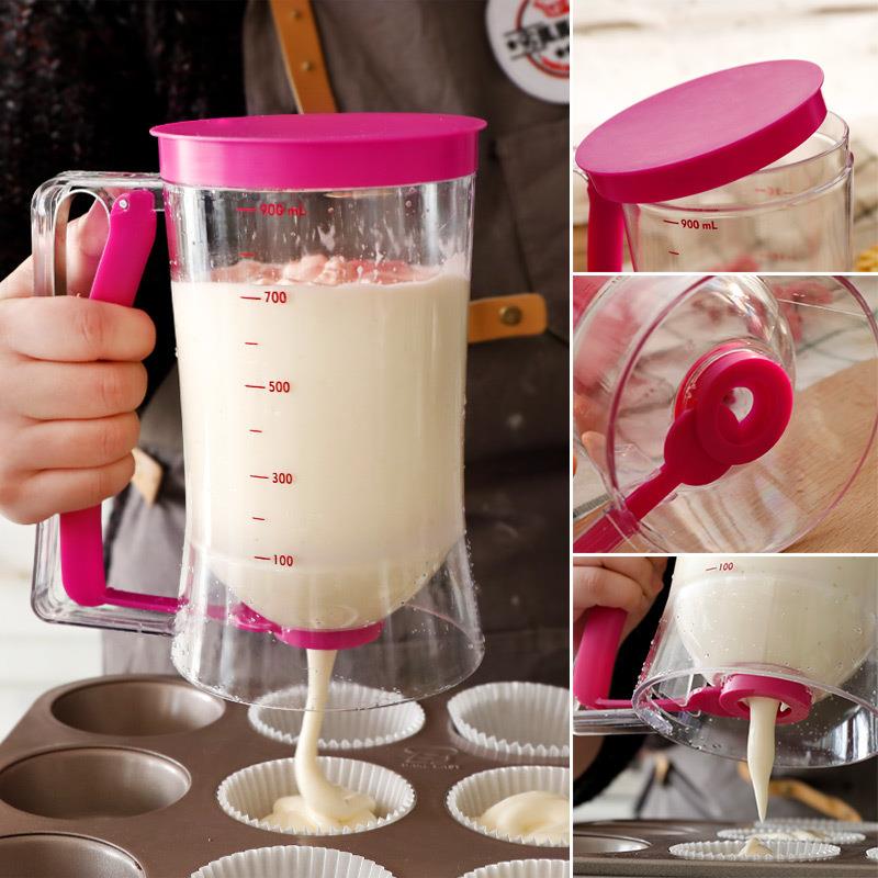Egg Separator Tool - Professional kitchen with measuring cup funnel