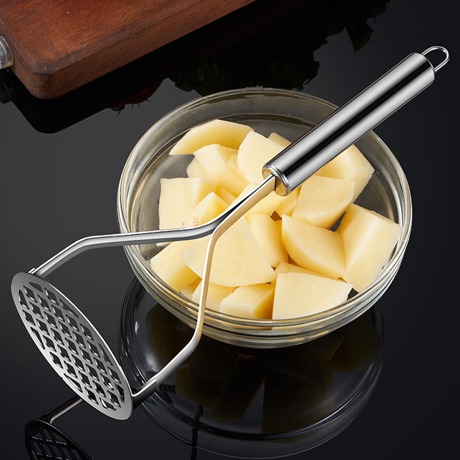 Kitchen Gadgets For Men - Manual Stainless Steel Potato Masher Fruit