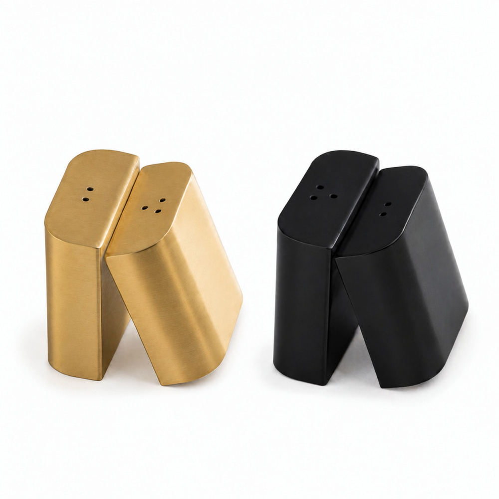Kitchen Gadgets Gold - Gold Stainless Steel Pepper Shaker Metal