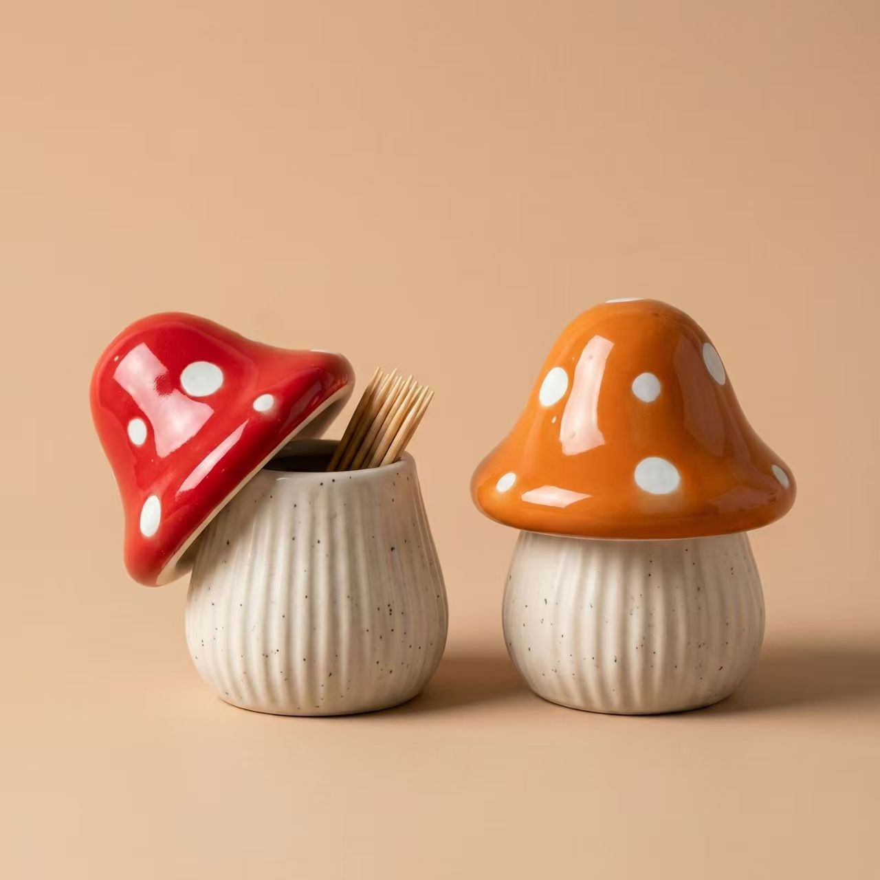 Cartoon Mushroom Ceramic Stora - đánh giá và giá Kitchen Gadgets Organizer