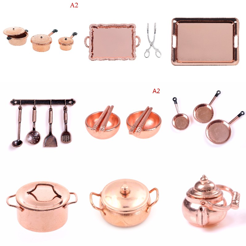 1:12 Scale Dollhouse Miniature - đánh giá và giá Kitchen Gadgets Gold