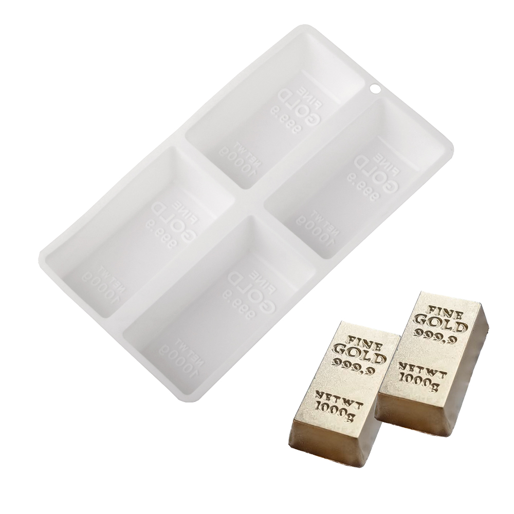 4-Cells Gold Bar Shaped Mousse - đánh giá và giá Kitchen Gadgets Gold