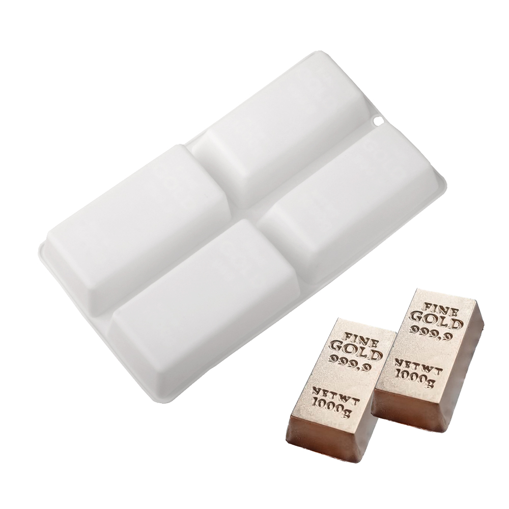 4-Cells Gold Bar Shaped Mousse - đánh giá và giá Kitchen Gadgets Gold