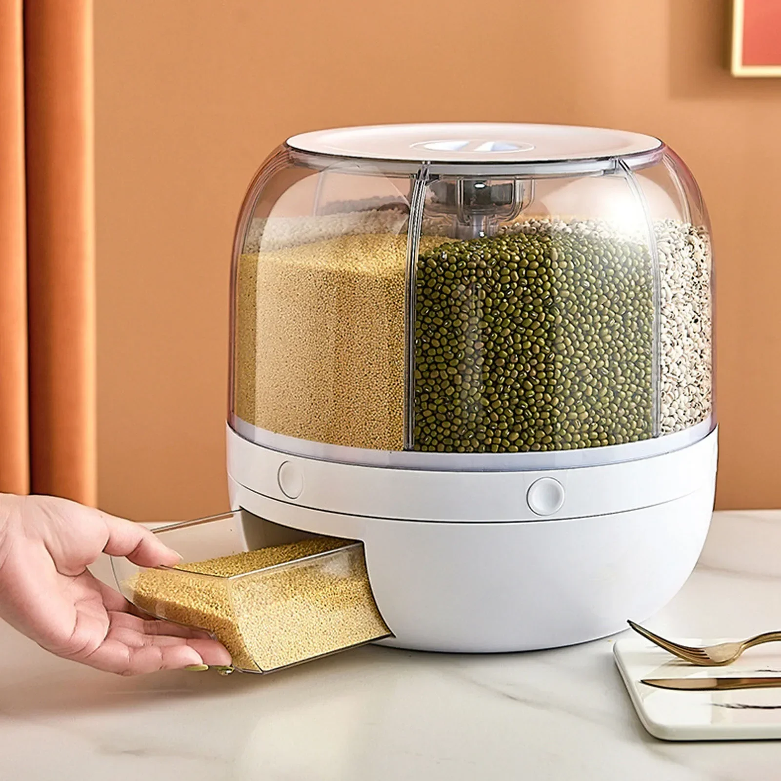 6-Compartment 360° Rotating Ai - đánh giá và giá Kitchen Gadgets Organizer