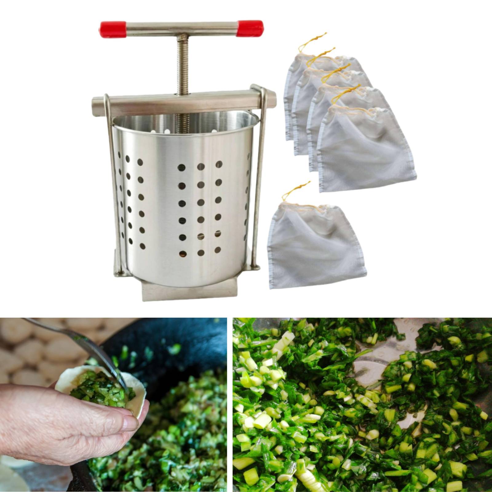 Stainless Steel Manual Juicer  - đánh giá và giá Kitchen Gadgets Dumpling Maker