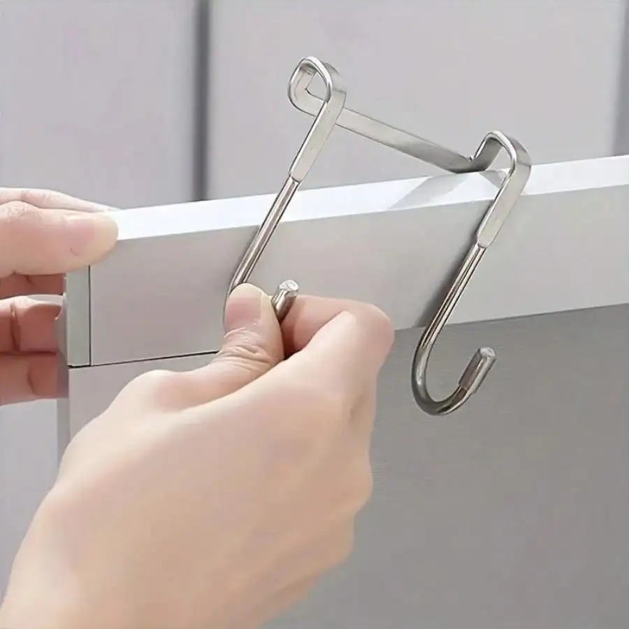 1/5pcs Stainless Steel Double  - đánh giá và giá Kitchen Gadgets Organizer