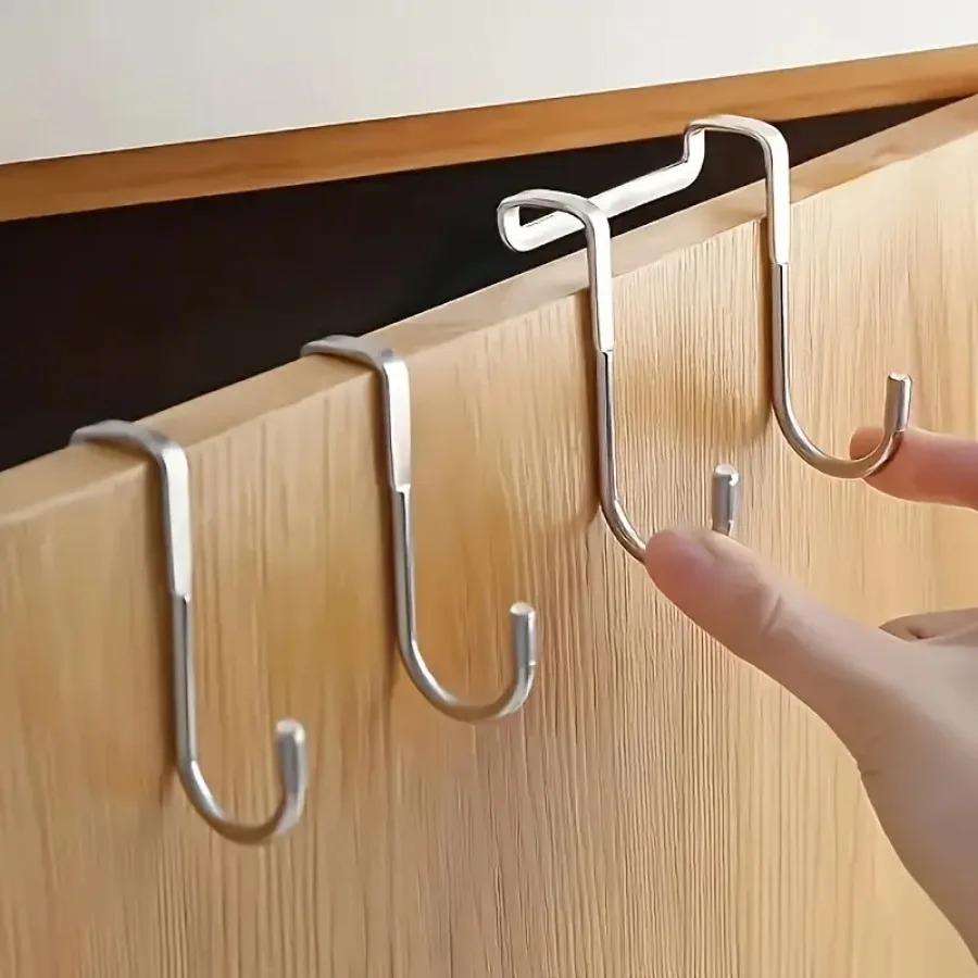 1/5pcs Stainless Steel Double  - đánh giá và giá Kitchen Gadgets Organizer